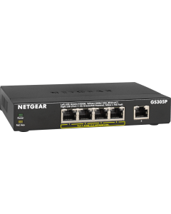 Netgear 5 Port Gigabit Unmanaged PoE+ Switch 63W